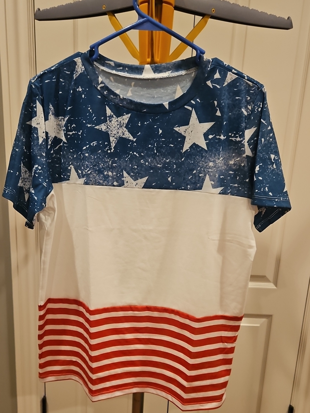 Patriotic Star & Stripe T-Shirt - Size Large